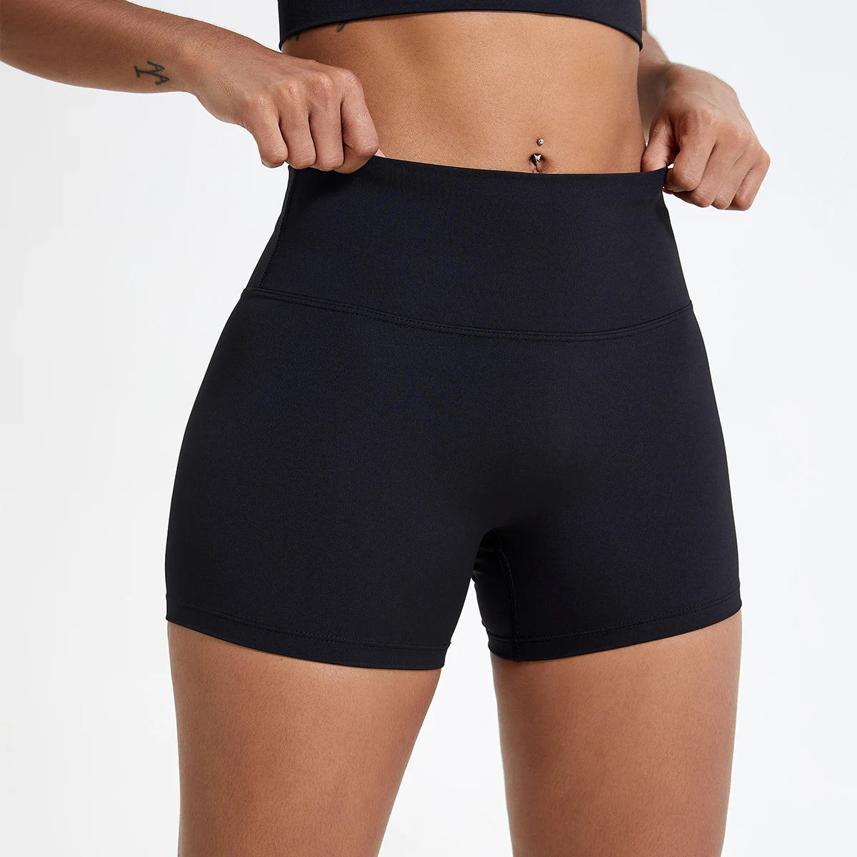 Hot pants cintura alta 10 cm