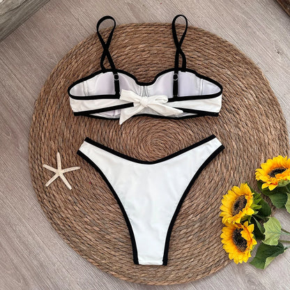 White Bikini Low Waist