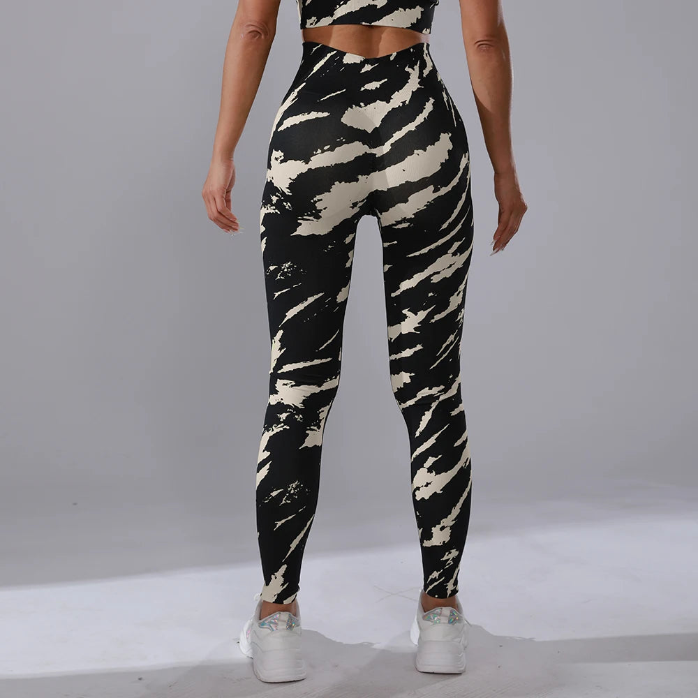 Camouflage Mid Waist Leggings