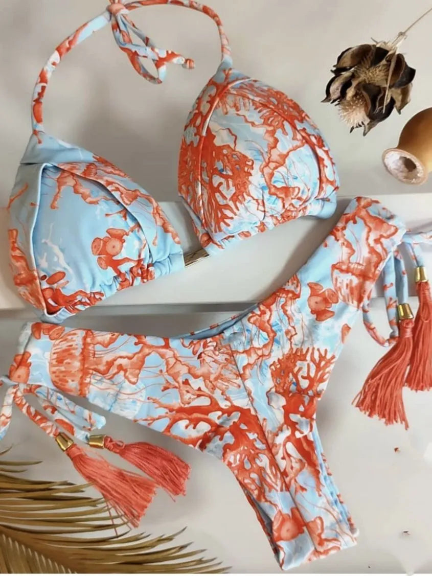 Sea Printed Trngl Bikini